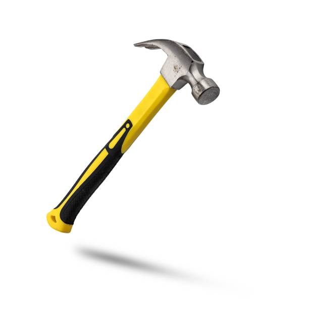 A hammer on white background